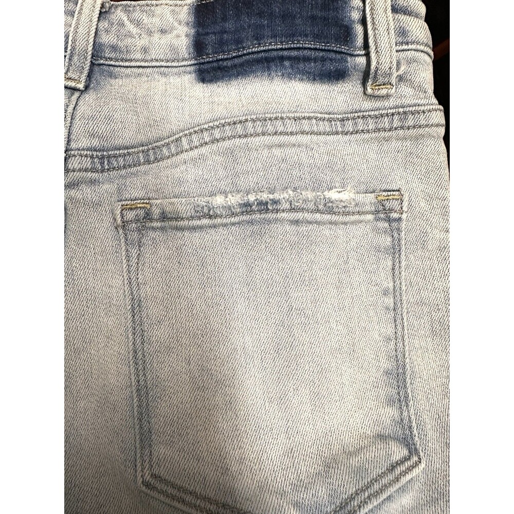 Vervet Blue Women’s 26 Straight Leg High Rise Light Wash Cargo Pocket Jeans - Picture 8 of 12